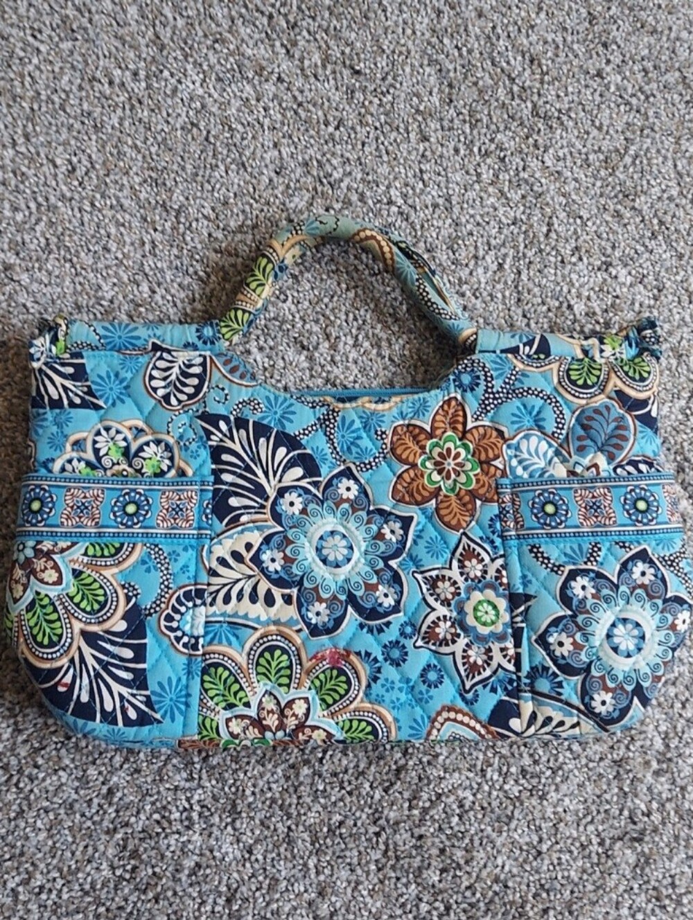 Vera Bradley Blue Floral Quilted Tote Bag - Brand Unknown